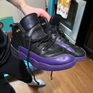 Kids Black and Purple Sneakers